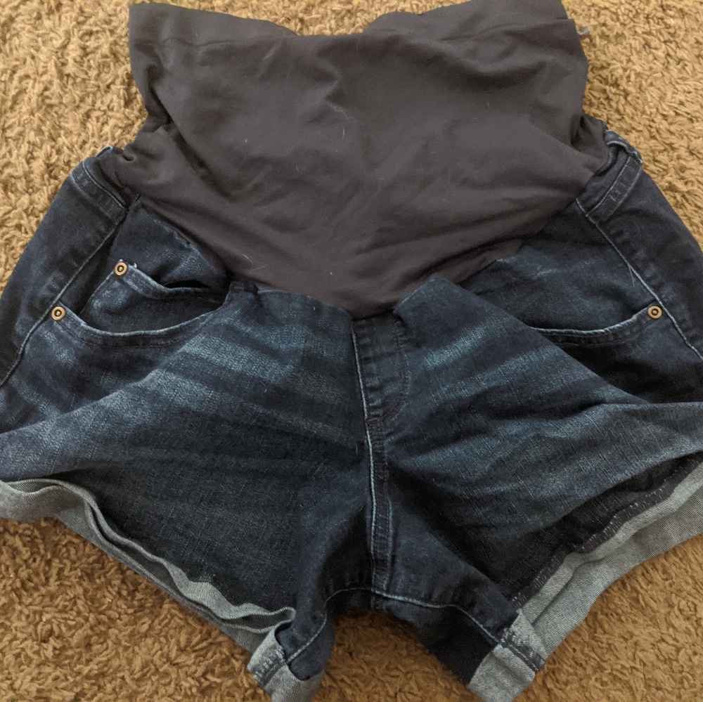 2 Maternity Jean Shorts